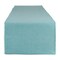 Contemporary Home Living Ribbed Cotton Table Runner with Scalloped Side Hems - 72" - Teal